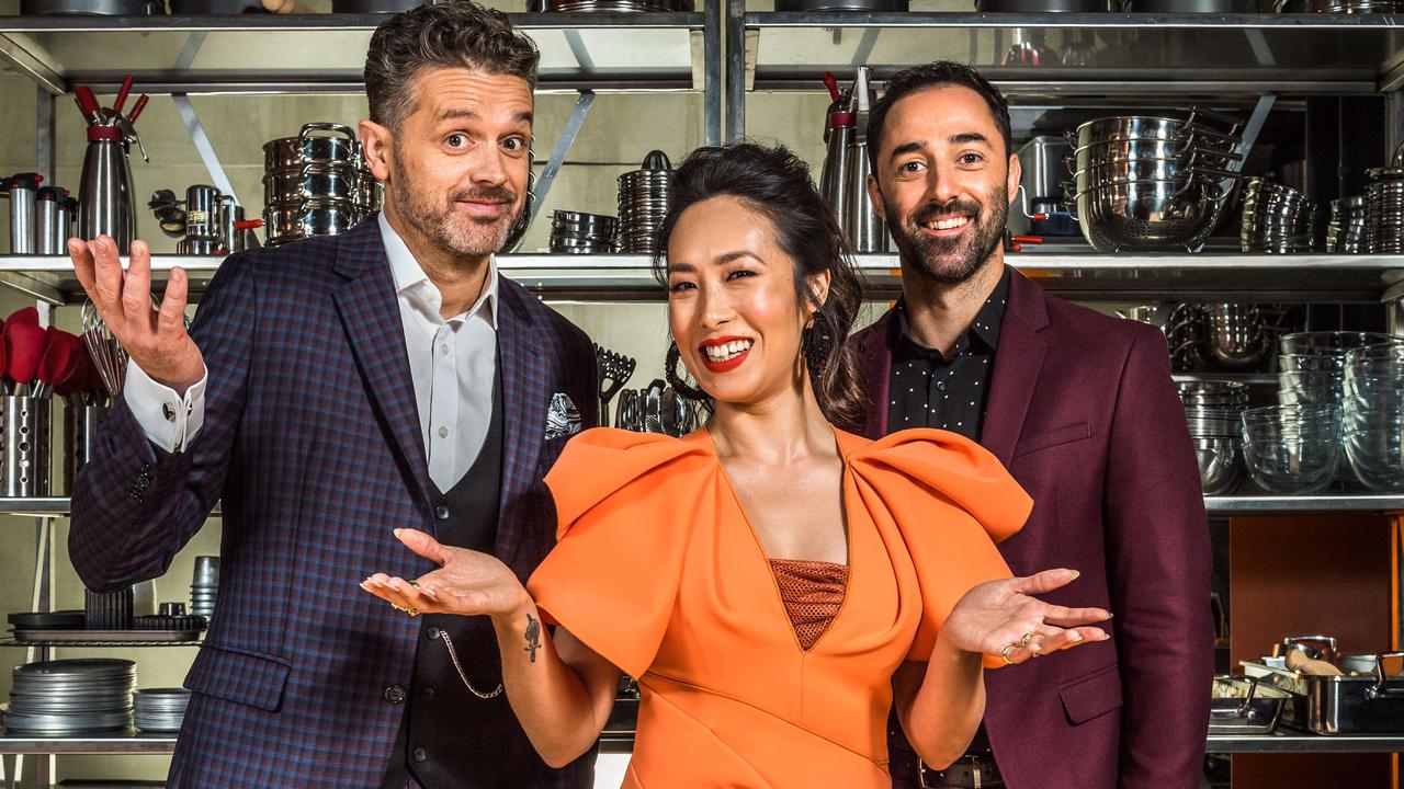 MasterChef judges Jock Zonfrillo, Melissa Leong and Andy Allen. Picture: Jake Nowakowski