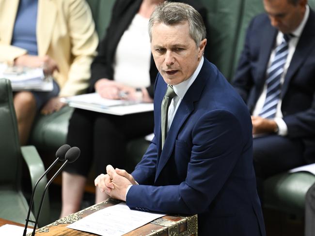 CANBERRA, AUSTRALIA  - NewsWire Photos - February 12, 2025: Minister for Education of Australia, Jason Clare during Question Time at Parliament House in Canberra. Picture: NewsWire / Martin Ollman