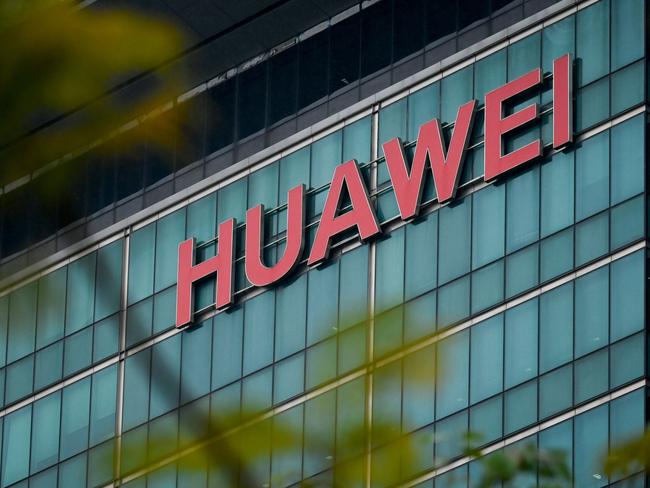 (FILES) In this file photo taken on March 06, 2019 the logo for Huawei is seen at the company's headquarters in Shenzhen, China's Guangdong province. - The US upped pressure on Europe March 13, 2019, to avoid turning to Huawei for 5G telecom infrastructure, with a top commander saying NATO forces would cease communicating with their German colleagues if Berlin teams up with the Chinese firm. The US and several other Western nations, fearful of the security risks posed by a company closely tied to the Chinese government, have shut Huawei out of tenders for the development of super-fast fifth-generation, or 5G, networks. (Photo by WANG ZHAO / AFP)