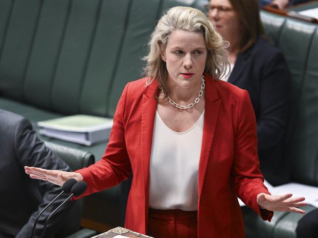 CANBERRA, AUSTRALIA, NewsWire Photos. NOVEMBER 14, 2023: Minister for Home Affairs, Clare O'Neil during for Question Time at Parliament House in Canberra. Picture: NCA NewsWire / Martin Ollman