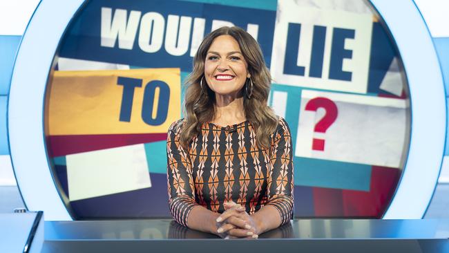 Australian presenter Chrissie Swan for SMARTdaily for the second season of Would I Lie To You.