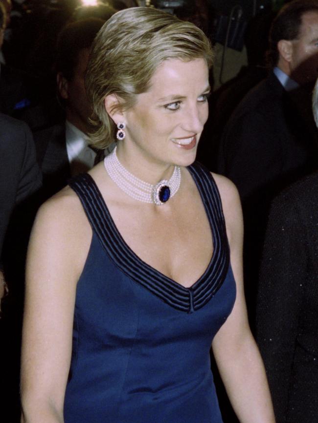 Diana steps out in 1995. Picture: AFP