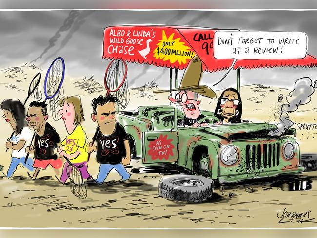 Johannes Leak Commentary page cartoon for 16-10-2023Version: Commentary Cartoon  (1024x768 - Aspect ratio preserved, Canvas added)COPYRIGHT: The Australian's artists each have different copyright agreements in place regarding re-use of their work in other publications.Please seek advice from the artists themselves or the Managing Editor of The Australian regarding re-use.