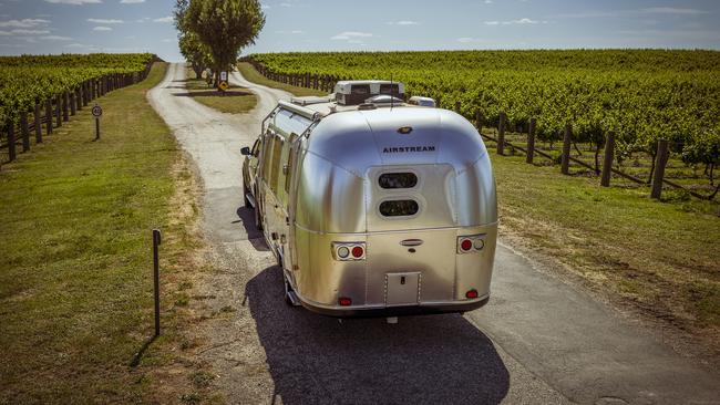 The grounds of the Mitchelton Winery will be dotted with iconic vintage-style Airstream RVs offering a new way to enjoy the vineyard.