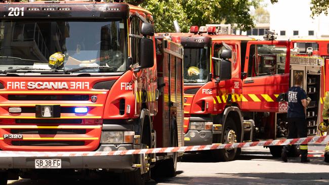 Firefighters attended a spate of fires in Adelaide on Friday morning. Picture: NCA NewsWire / Morgan Sette