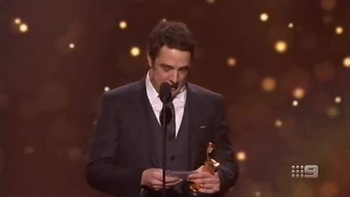Samuel Johnson wins the gold Logie