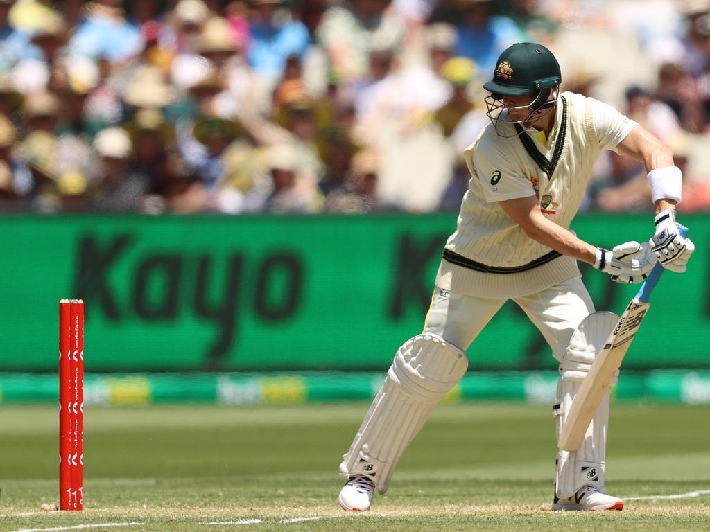 Smith never got going on Day 2 of the Boxing Day Test. Picture: Robert Cianflone/Getty Images