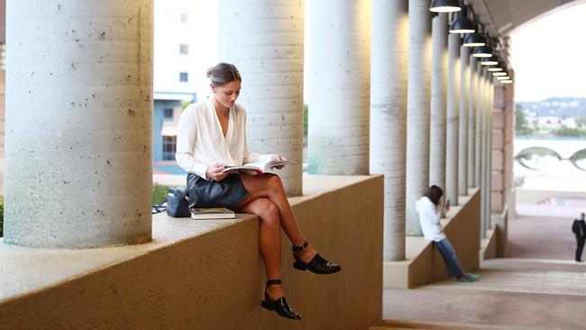 Erin Sundstrom studies at Bond University while playing in the Suns AFLW Winter Series team. (Photo by Chris Hyde/Getty Images)