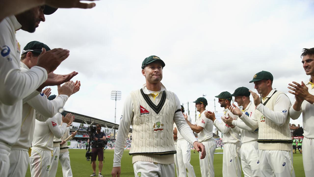 Michael Clarke of Australia walks from the ground after his last test match during the 2015 Ashes. (Photo by Ryan Pierse/Getty Images)