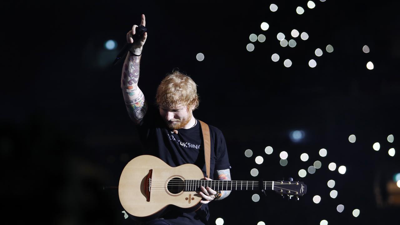 Ed Sheeranis preparing to play a huge number of shows next year. Picture: AAP / Josh Woning