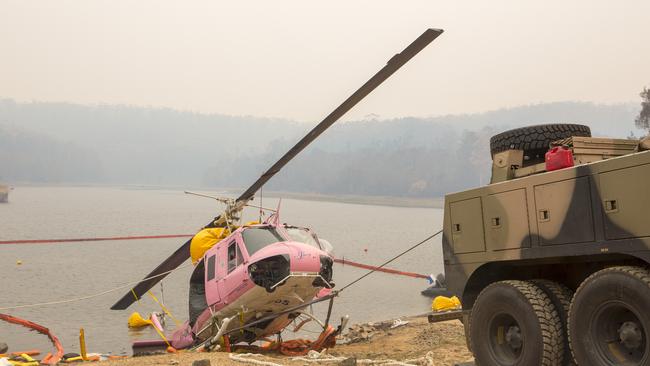 The bushfire burned for almost two months, destroying 400,000 hectares and destroying 500 homes. Picture: Supplied