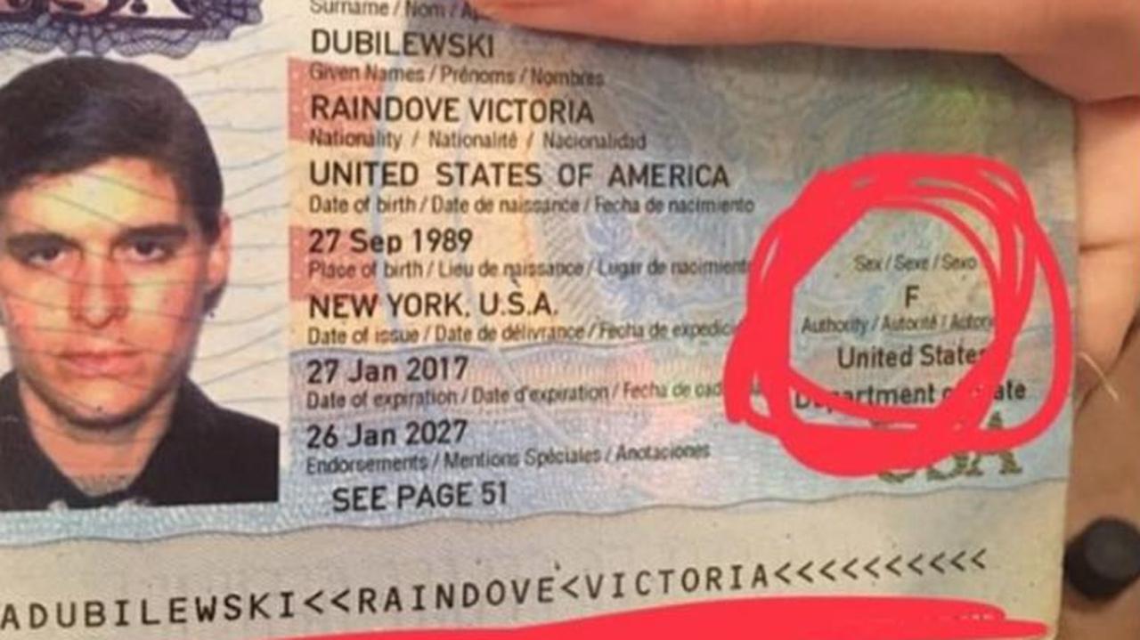 Rain Dove shared a photo of their passport on Instagram.