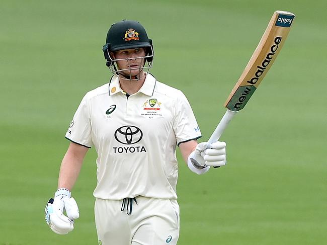 Steve Smith made a solid start to his Test opening career during the recent series win against the West Indies. Picture: Getty Images