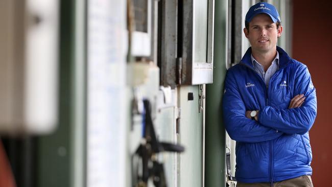 James Cummings at his Flemington stables. Picture: Michael Klein