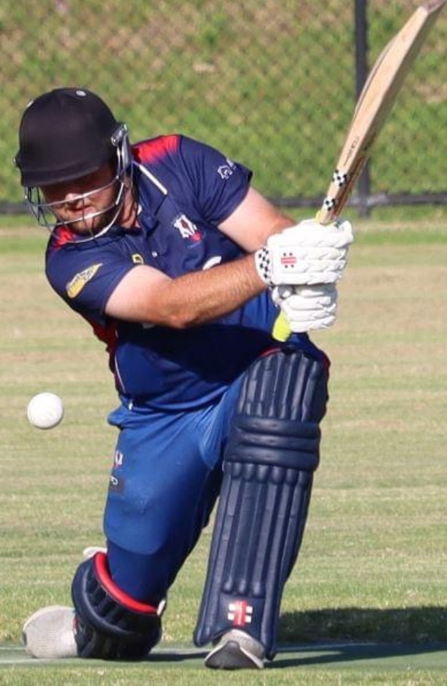 Aiden McKenna batting for Long Island. Picture: Laurie Hall