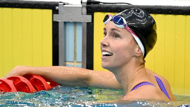 Emma McKeon produced a sizzling time in the 100m freestyle at the Sydney Open Finals. Picture: Delly Carr/SOPAC Images