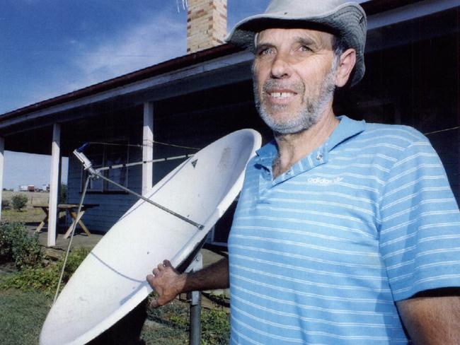 Ralph Vollmer (above) outside the house where he conducted the exorcism which killed his wife Joan. Picture: News Corp