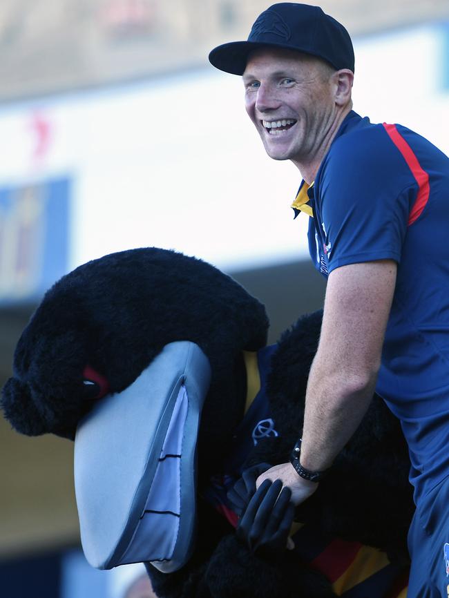 Sam Jacobs at the Adelaide Crows season launch at West Lakes. Picture: Tom Huntley