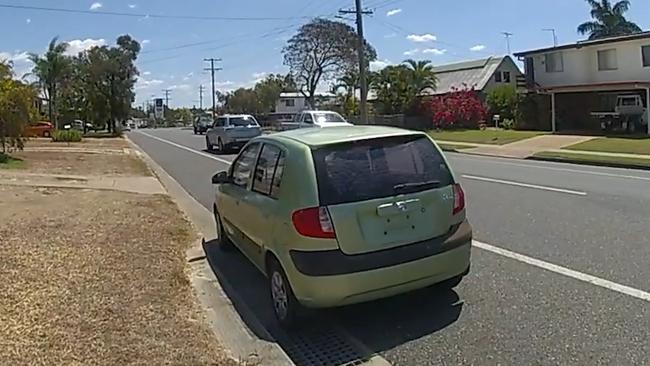 The green Hyundai Getz was seen on Yeppoon Rd around the time of the incident. The same vehicle was searched by officers on October 20 after it was found abandoned on a Norman Gardens street. Picture: Supplied / QLD Police