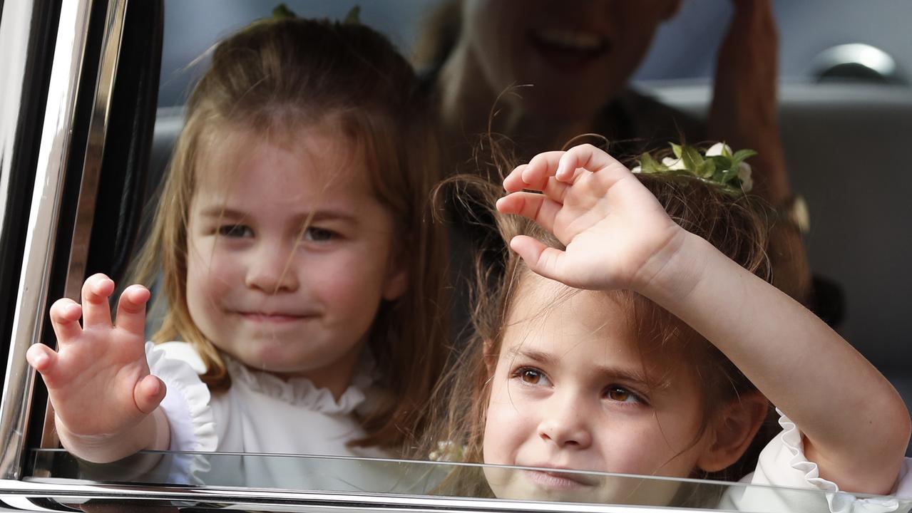 Princess Charlotte and Teddy Williams looked adorable. Credit: AP Photo/Alastair Grant, Pool