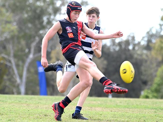 Action from Saturday's McDonaldâ€™s South East Queensland Youth Grand Finals played at Yeronga AFC. 2 September 2023. Picture, John Gass