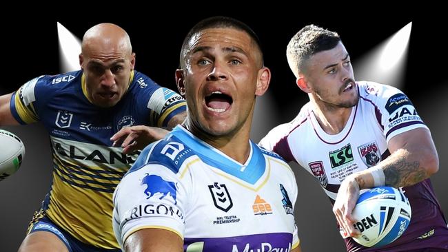 Former NRL players Blake Ferguson, Will Smith and Dylan Phythian, who will line up for the Newcastle Rebels in the 2024 NSW men's country rugby league championships. Picture: supplied