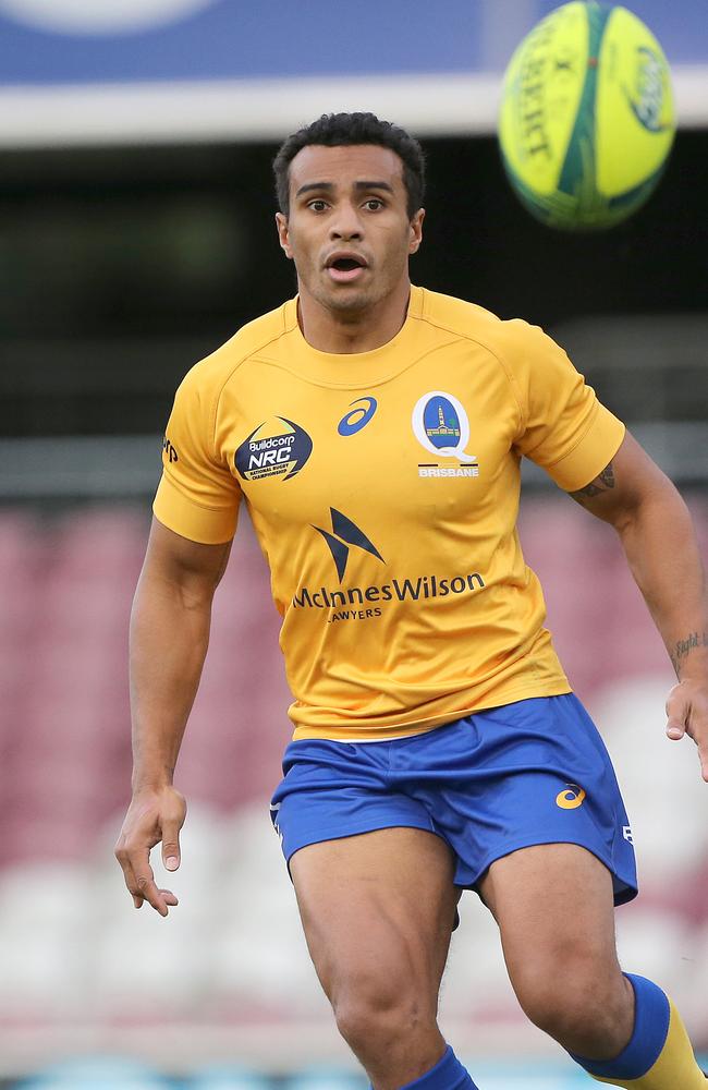 Will Genia made his comeback from injury for Brisbane City at Ballymore. Picture: Jono Searle