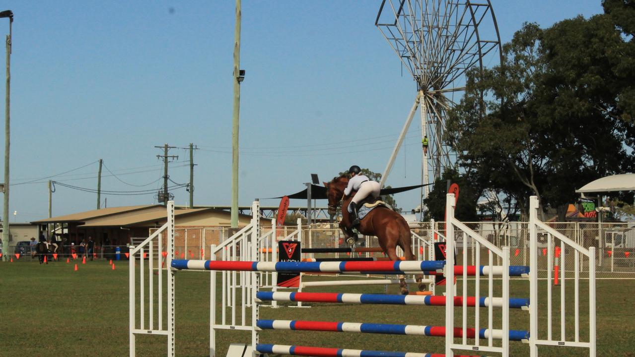 SHOWTIME: Alexandra Marles on Welfenblitz at the Bundaberg Show 2021 showjumping event.