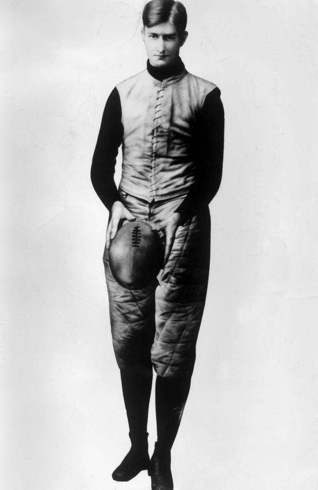 Melbourne footballer Pat O'Dea who played American football in the 1890s. Picture: University of Wisconsin