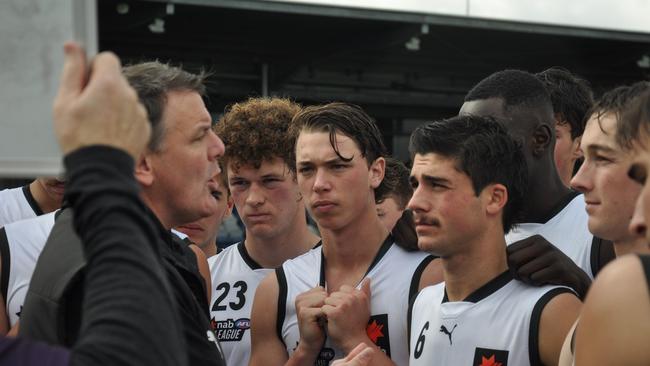 Bushrangers coach Mark Brown was pleased with how his side responded after halftime. Photo: Stephen Hicks.