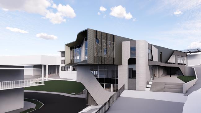 Artist impression of a proposed Innovation centre planned for Hillcrest Christian College on the Gold Coast. Picture: Supplied.