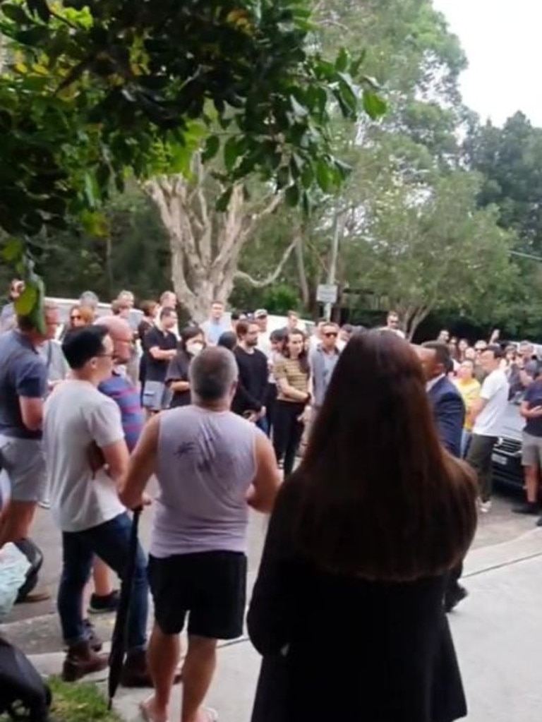 Dozens of people watched the frantic auction. Picture: TikTok