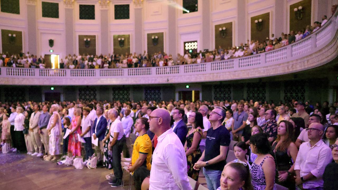 Citizenship ceremony at Brisbane City Hall. Photo Steve Pohlner