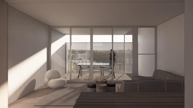 Renders showing the inside of one of the units. Photo: Reitsma and Associates