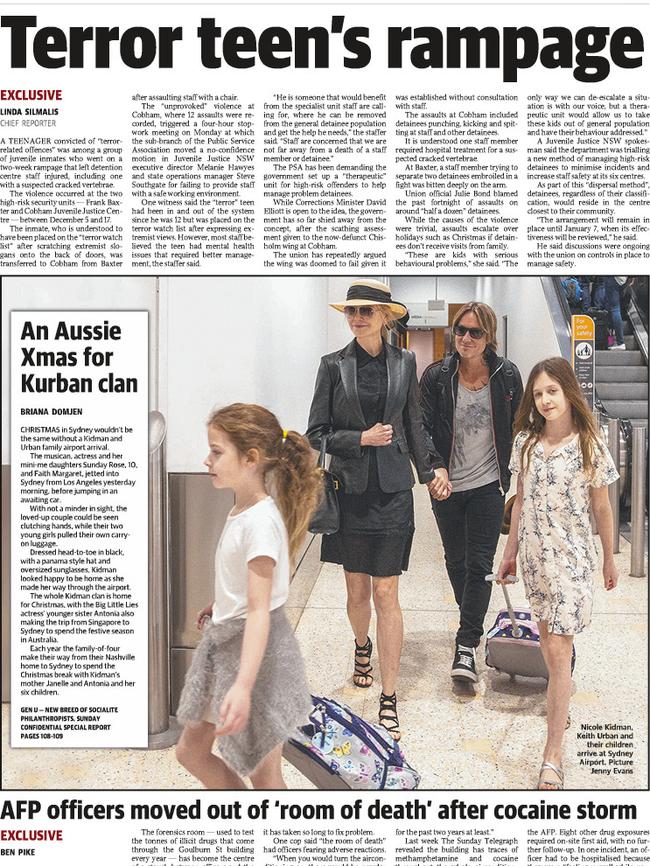 How The Sunday Telegraph covered the story on November 2, 2018.