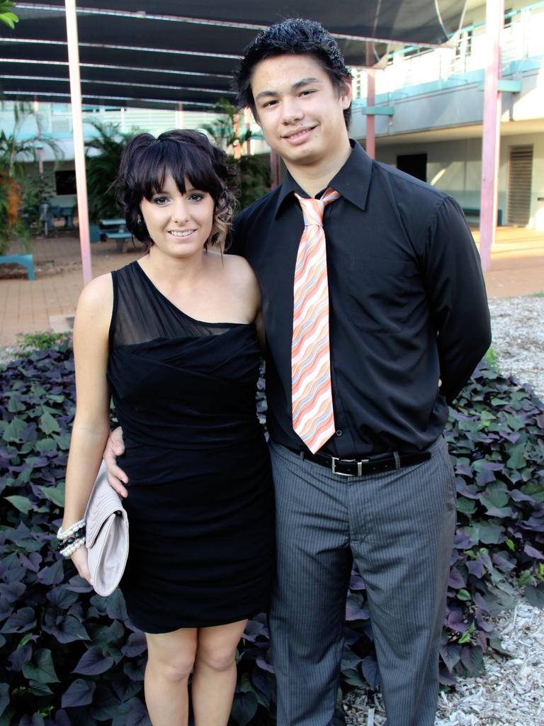 Alessandro Lucchese and Stevie Valler at the 2010 Katherine High School formal. Picture: NT NEWS