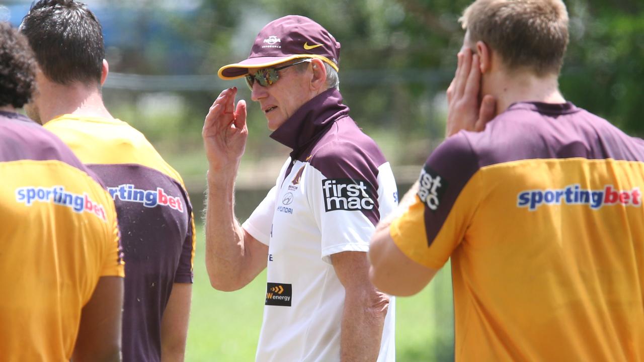 Wayne Bennett training at Red Hill. Pic: Annette Dew