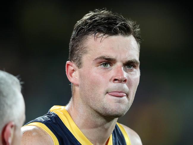 AFL  - Saturday, 19th September, 2020 - Adelaide Crows v Richmond at the Adelaide Oval. Adelaide's Brad   Crouch at 3 quarter time Picture: Sarah Reed