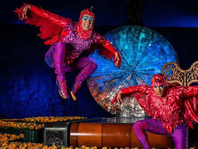 uJune 12, 2024: Cirque du Soleil Luzia performers Nelson Smyles and Melvin Diggs ahead of the premiere at Adelaide Showgrounds. Picture: Naomi Jellicoe