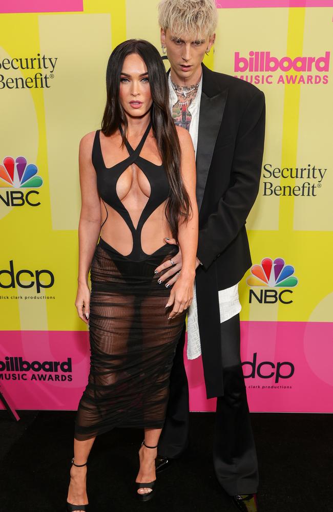 With Machine Gun Kelly at last month’s Billboard Music Awards. Picture: Rich Fury/Getty