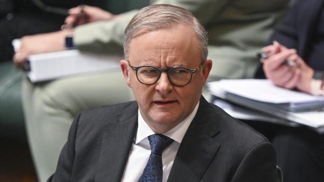 Prime Minister Anthony Albanese during Question Time at Parliament House in Canberra. Picture: NCA NewsWire / Martin Ollman