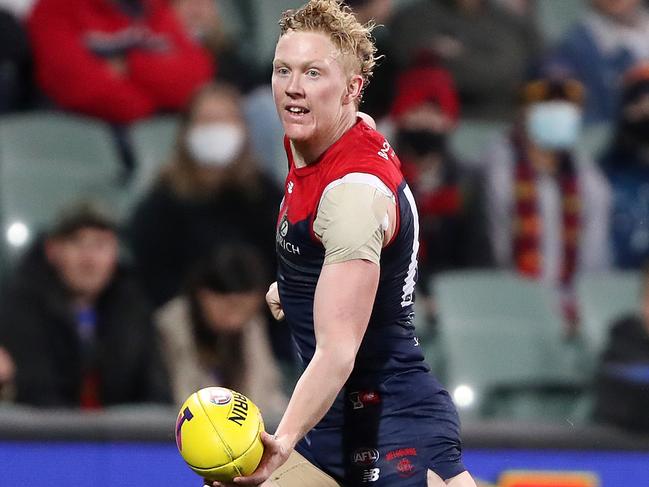 Clayton Oliver was immense on Saturday night (Photo by Sarah Reed/AFL Photos via Getty Images)