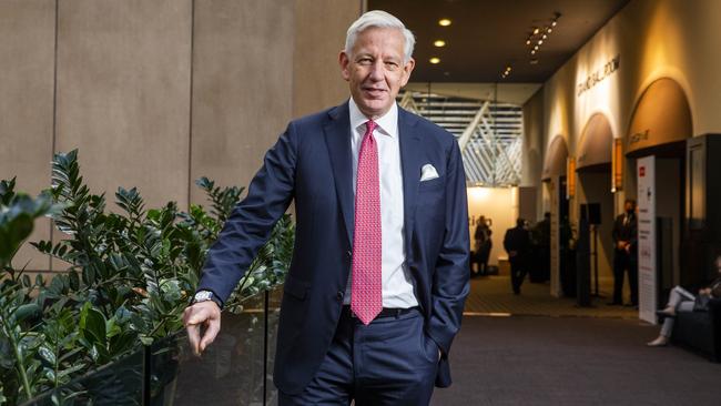 Rio Tinto’s new chairman Dominic Barton at the company’s AGM in Melbourne. Picture: Aaron Francis