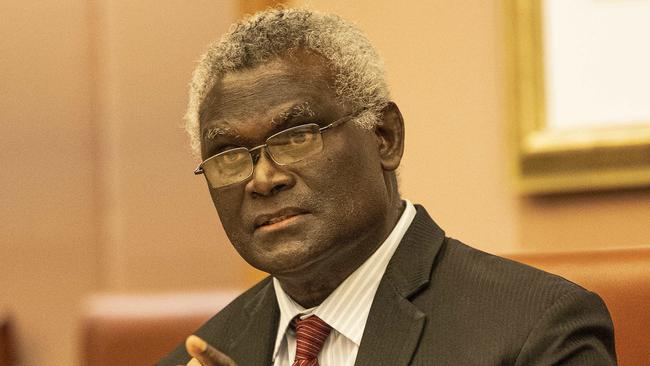 Solomon Islands Prime Minister Manasseh Sogavare in Parliament House in Canberra. Picture: NCA NewsWire / Gary Ramage