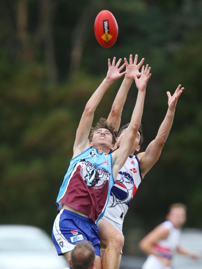 Football BFL: Modewarre v Queenscliff. Modewarre 37 Thomas Bartlett and Queenscliff 20 Tom Limb Picture: Mark Wilson
