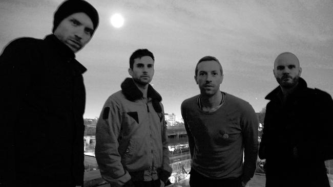 Feeling grey ... Coldplay ahead of the release of their new album Ghost Stories.