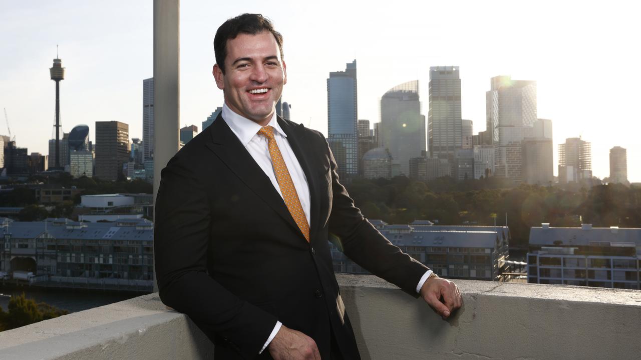 Alex Lyons is a former rugby league player who has become a star real estate agent at age 29. Picture: Jonathan Ng