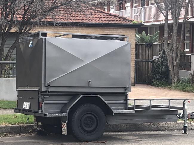 A trailer parked in Dee Why Pde, Dee Why, on Tuesday, April 9, 2024.