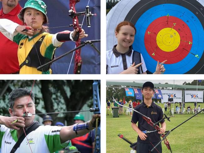 Archery, competitor photo, ASNSW Short Distance Championship, 27 May 2023 at Sydney Olympic Park, canva 4.3