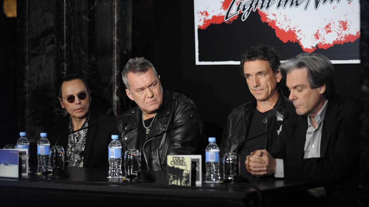 Cold Chisel’s Phil Small, Jimmy Barnes, Ian Moss and Don Walker.